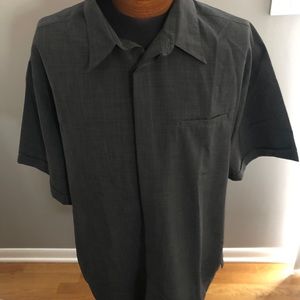 Black cezani shirt sleeve button down shirt